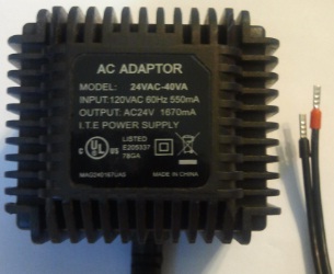 24VAC-40VA AC ADAPTER 24VAC 1670mA Shilded Wire POWER SUPPLY