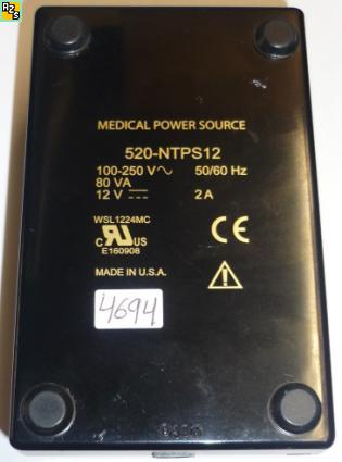 520-NTPS12 MEDICAL POWER SUPPLY 12Vdc 2A AC Adapter Adaptor