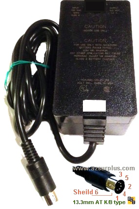 AULT 7612-305-4B9E AC ADAPTER +5VDC 1A 12V 0.25A USED 5PIN 13mm