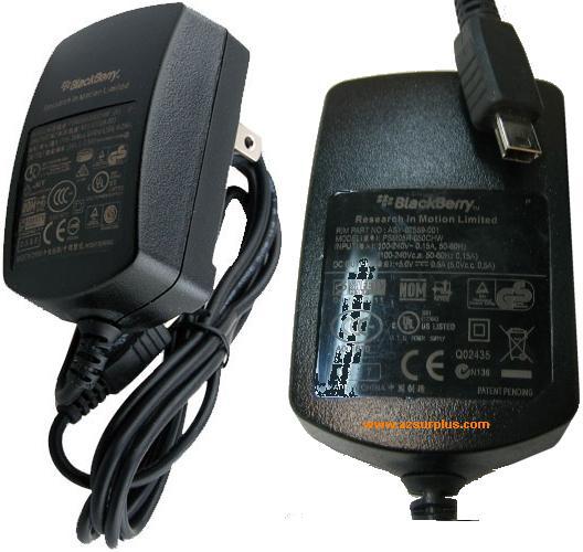 BLACKBERRY PSM05R-050CHW AC ADAPTER +5V DC 0.5A USED MINI USB