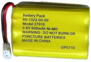 Battery 27910 89-1323-00-00 3.6v 600mAh Ni-MH GP0716 Cordless Wi