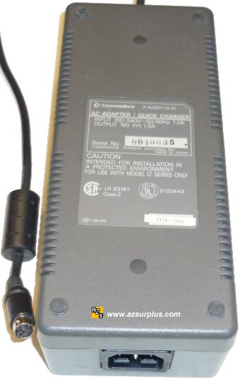 Commodore N390774-01 AC ADAPTER 16VDC 1.5A 8Pin Mini Din Quick C