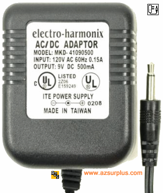 Electro-Harmonix MKD-41090500 AC ADAPTER 9V 500mA Power Supply