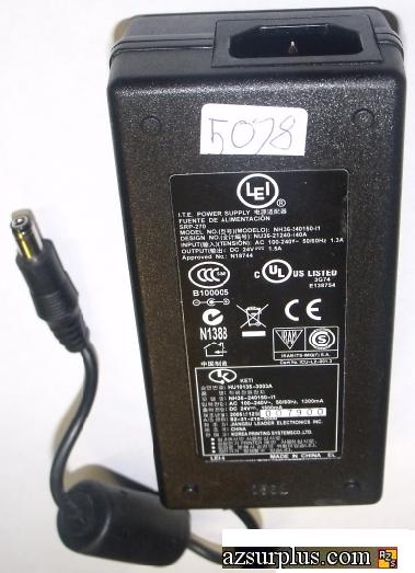 LEI NH36-240150-I1 AC ADAPTER 12VDC 3A USED -(+) 2x5.5mm STP-103