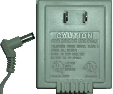 HAAW-1 AC ADAPTER 9VAC 900mA Lucent Technology TELEPHONE POWER