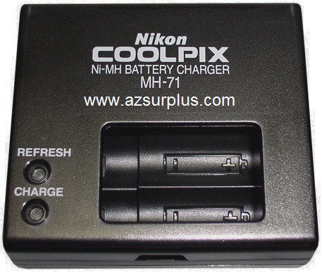 NIKON COOLPIX MH-71 Ni-MH BATTERY CHARGER 1.2V DC 1A X2 USED