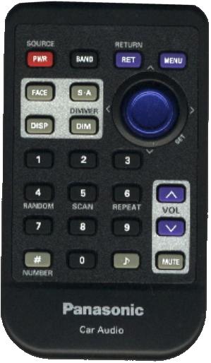 PANASONIC YEFX9992684 infrared CAR AUDIO Remote Control 27 Butto