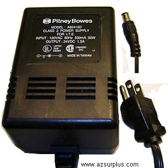 PITNEY BOWES A82415D AC ADAPTER 24VDC 1.5mA Power Supply