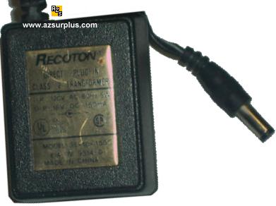 RECOTON 35-18-150C AC ADAPTER 18VDC 150mA -(+)- POWER SUPPLY
