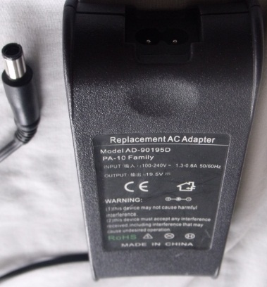 AD-90195D REPLACEMENT AC ADAPTER 19.5V DC 4.62A POWER SUPPLY
