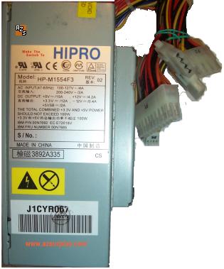 HIPRO HP-M1554F3 ATX 100W Desktop POWER SUPPLY 12v 5v 3.3v
