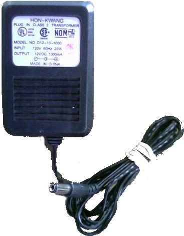 HON-KWANG D12-10-1000 AC Adapter 12V DC 1000mA Router Power supp