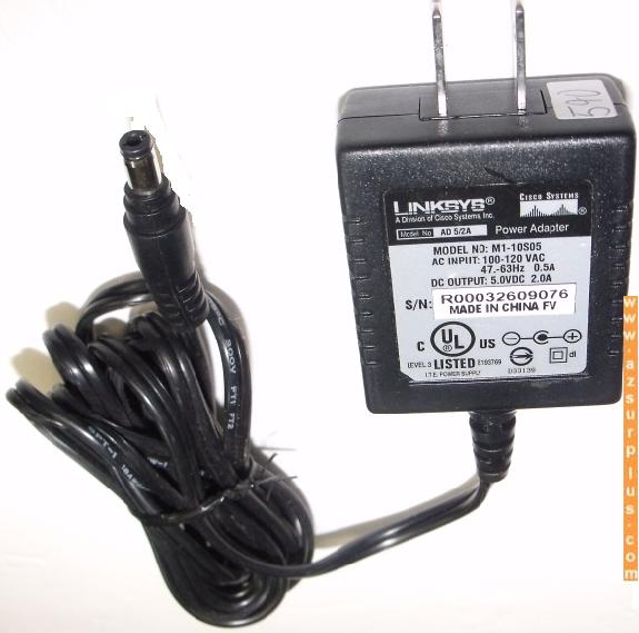 LINKSYS M1-10S05 AC DC Adapter 5V 2A SWITCHING Power Supply HUB