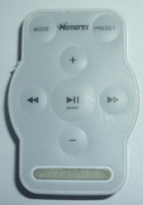 MEMOREX REMOTE CONTROL WHITE 7 Button CR2025 LITHIUM BATTERY (3V