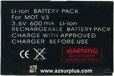 MOTOROLLA V3 Battery 3.6V 600MA Li-ion V3C V3I V3M PEBLU6 for Motorola Cell 