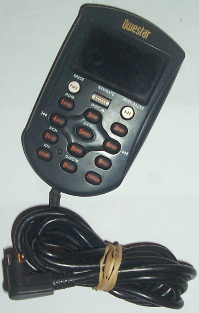 QWESTAR WIRE REMOTE FOR CAR CD CHANGER