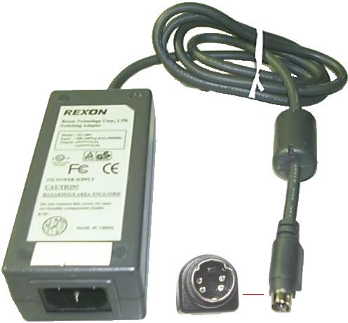 REXON AC-005 AC DC ADAPTER 12V 1.5A SWITCHING POWER SUPPLY 4Pins