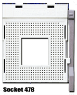 Socket mPGA478B Upper part w Brown Plastic Arm for intel CPU